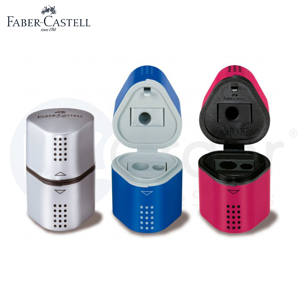 Faber Castell sharpener with container 3 holes
