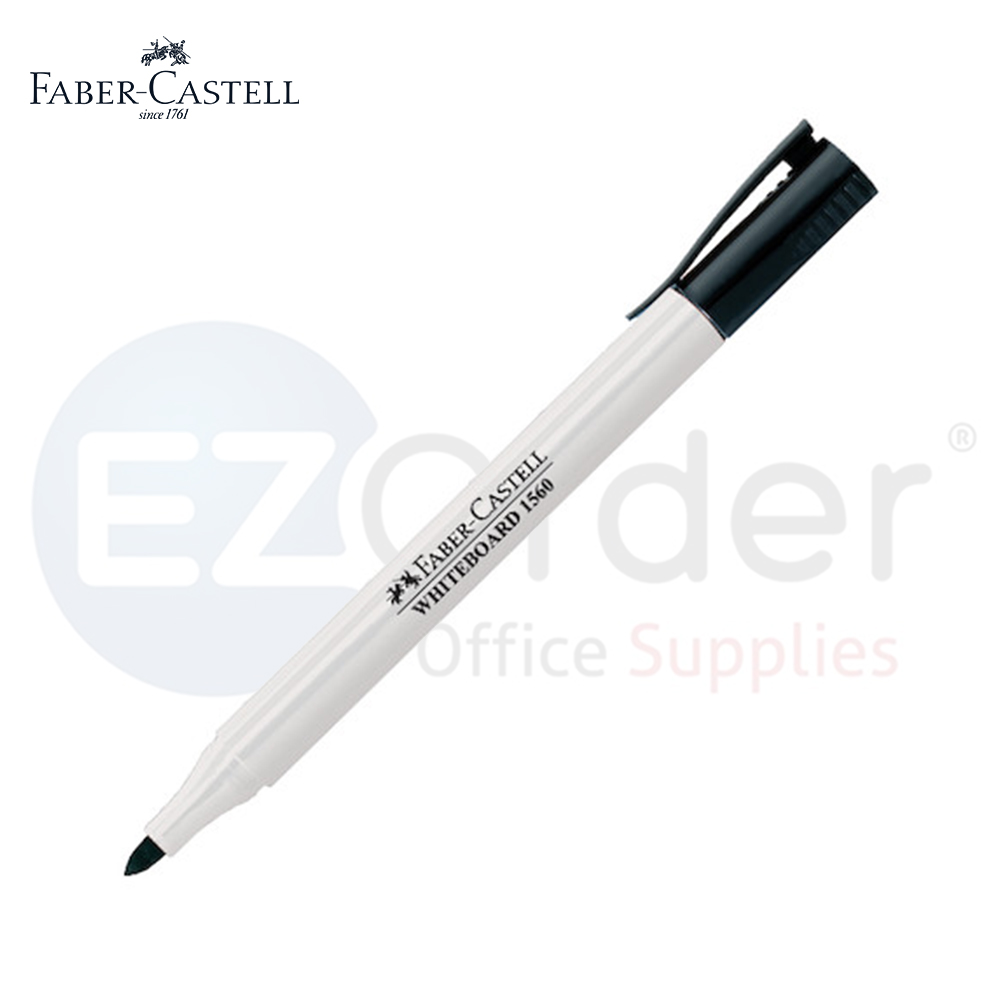 Faber castel whiteboard marker black fine tip