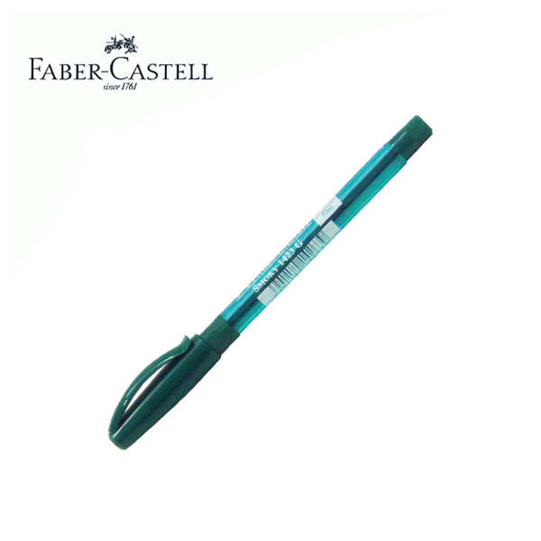 Faber Castell ball point with grip, green