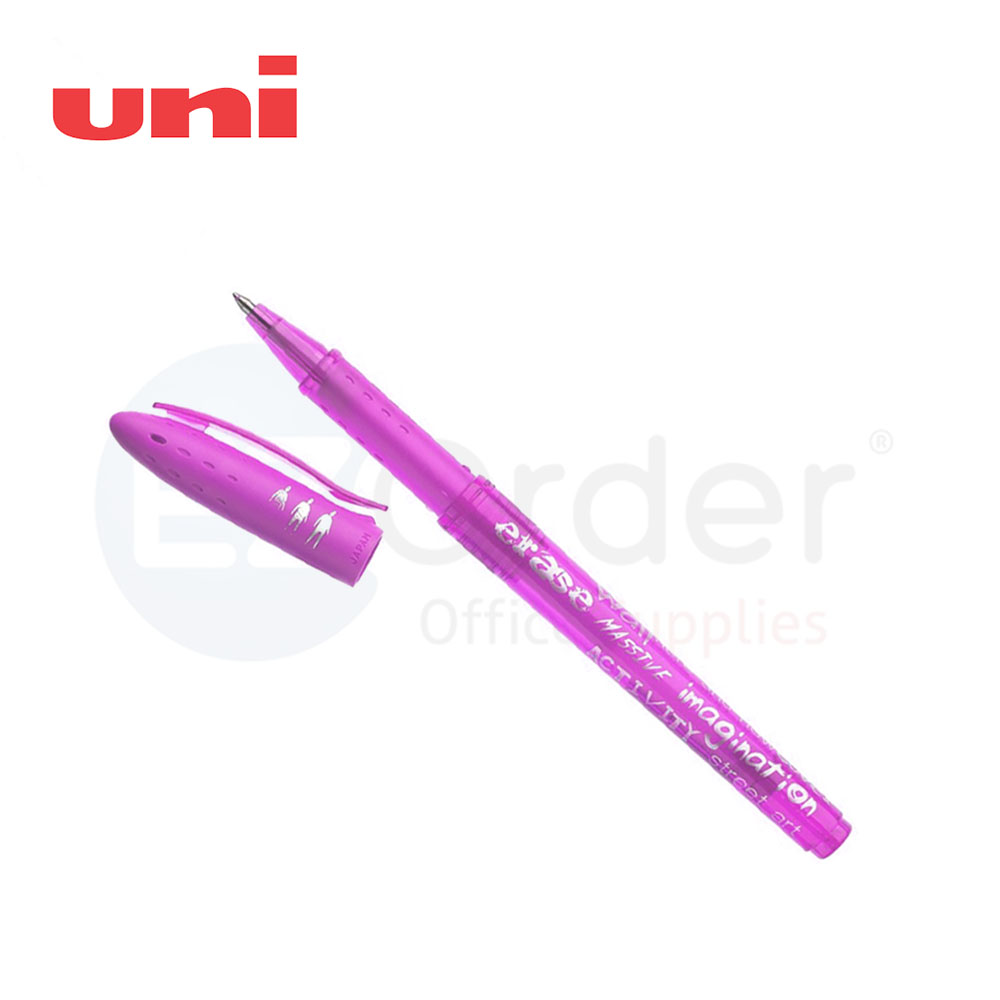 UniBall Fanthom erasable Ball pen 0.7mm purple.