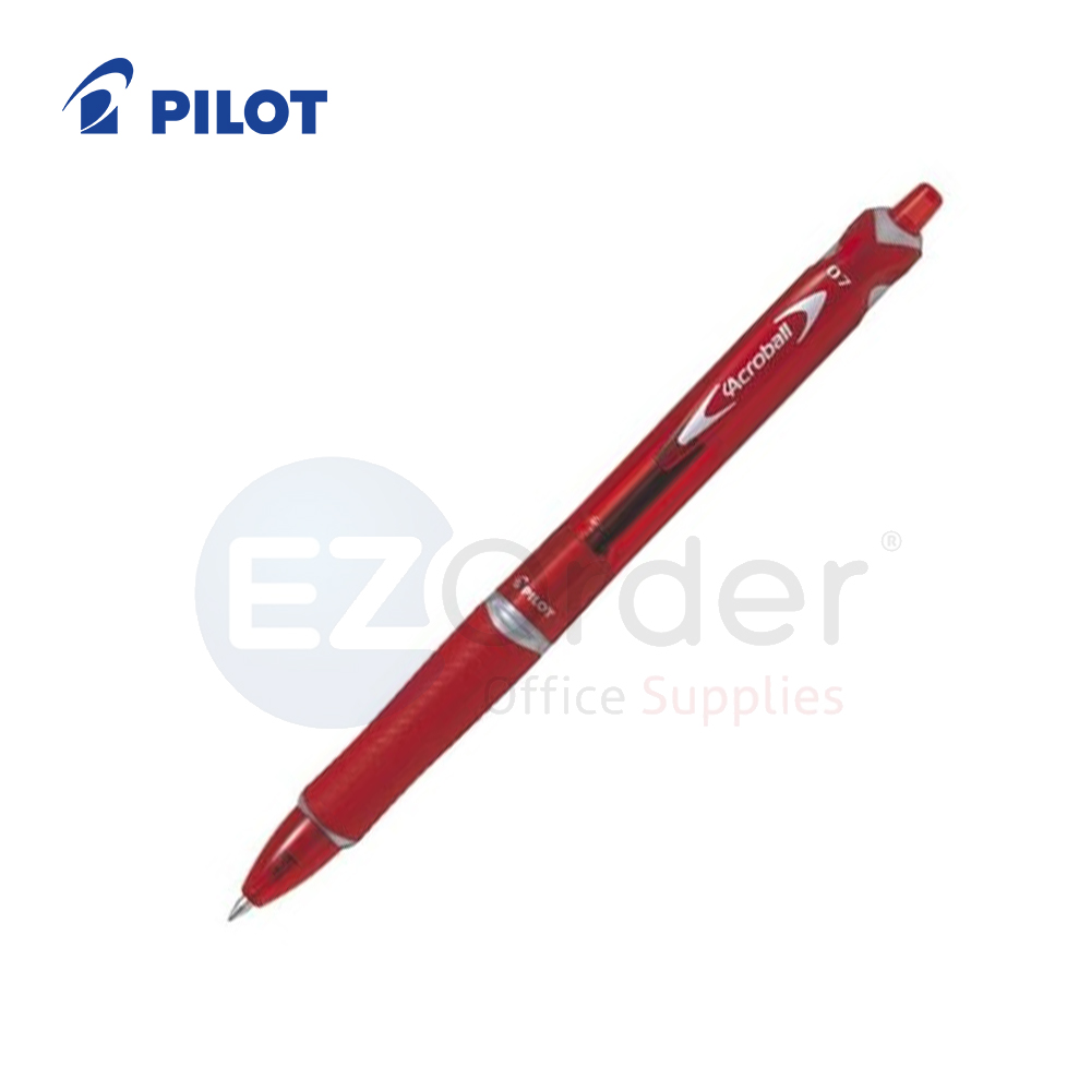 Pilot Acroball  rectractable ball pen  red 1.0mm