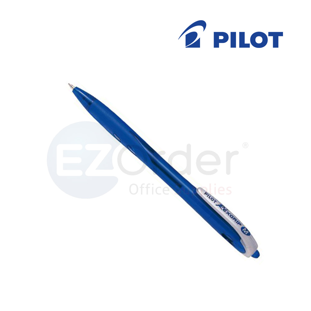 Pilot Rexigrip rectractable ball pen  blue 1.0mm