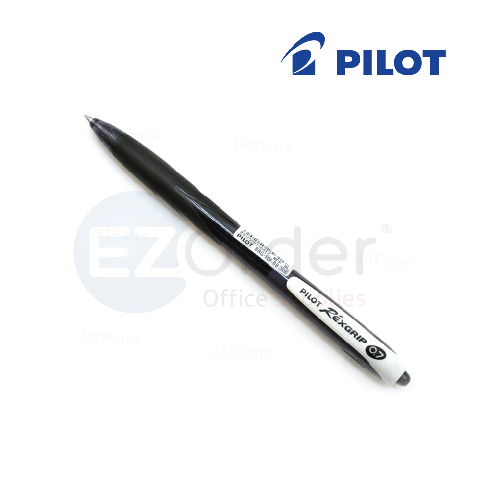 Pilot Rexigrip rectractable ball pen  black 1.0mm