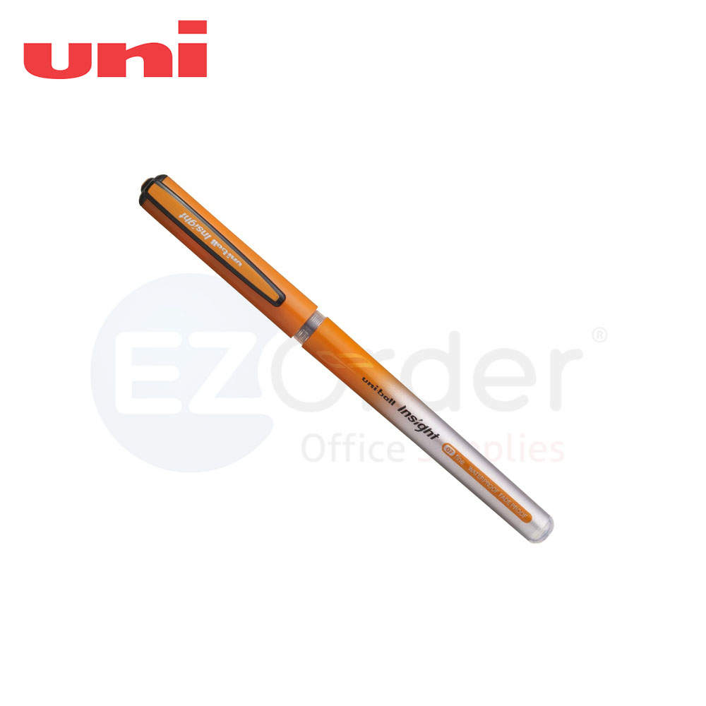 Uni-ball Insight waterproof pens orange 0.7mm