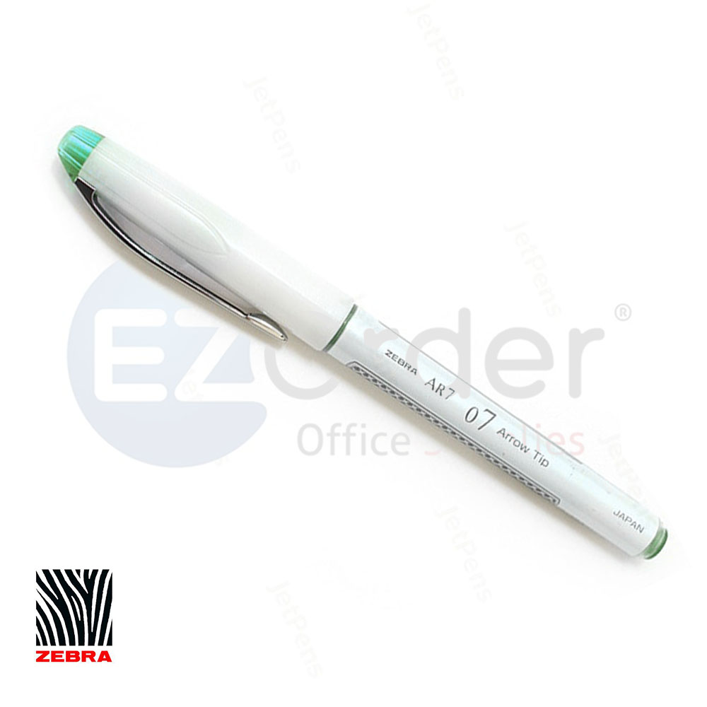 Zebra roller ball pen ,green 0.7mm