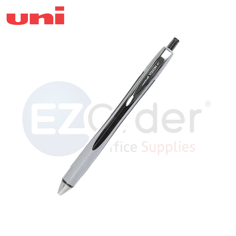 Uniball roller gel pen retractable,black 0.8mm