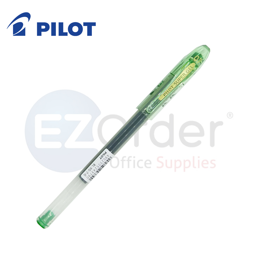 PILOT  gel roller pen,green 0.7mm