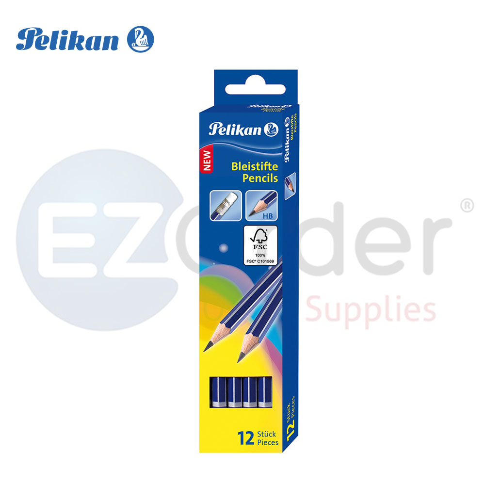 Pelikan pencils HB (12 per box) With eraser