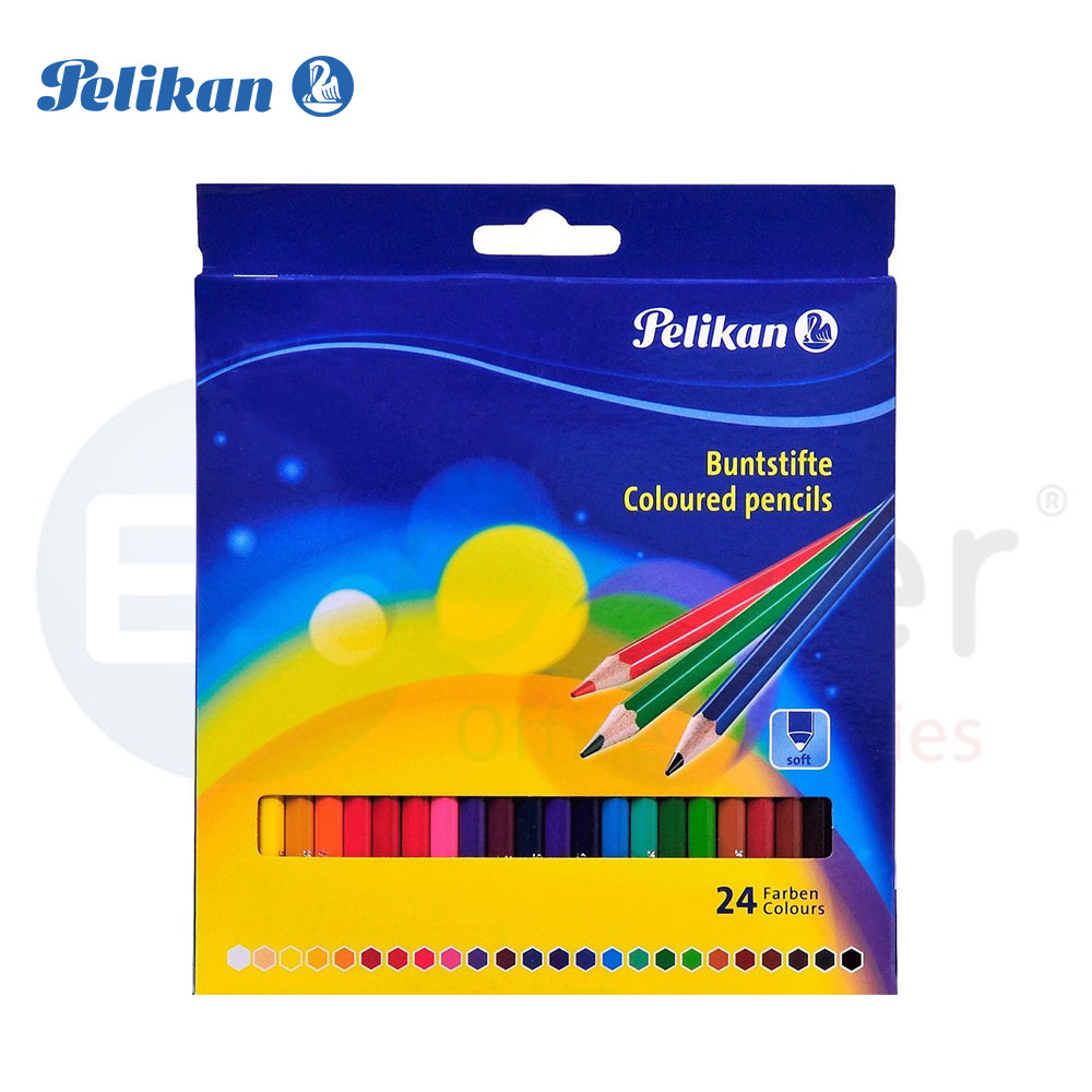 Pelikan Coloring pencils (24 colors), LONG