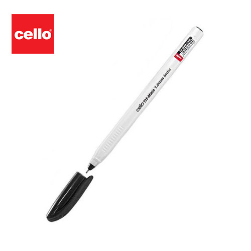 CELLO TRIMATE ball point pen ,black, triangular grip