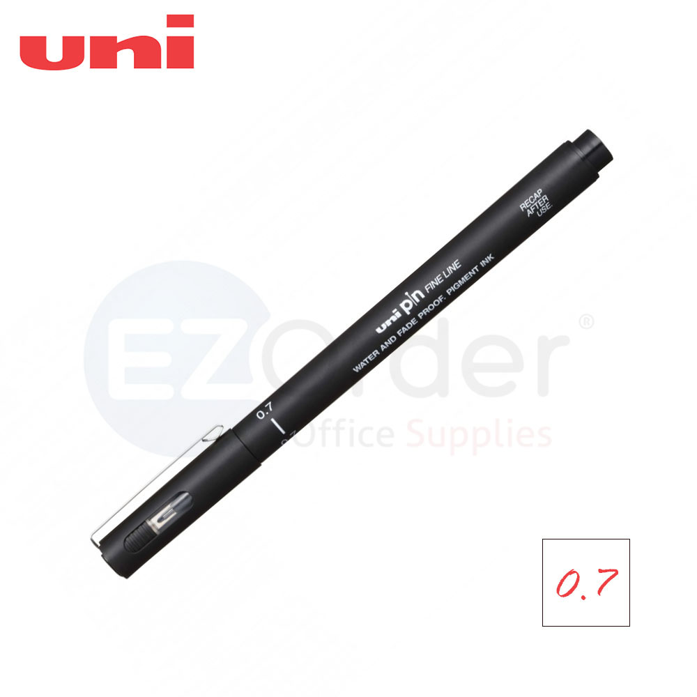 Uni Pin, 0.7mm, pigment pen ONLY BLACK