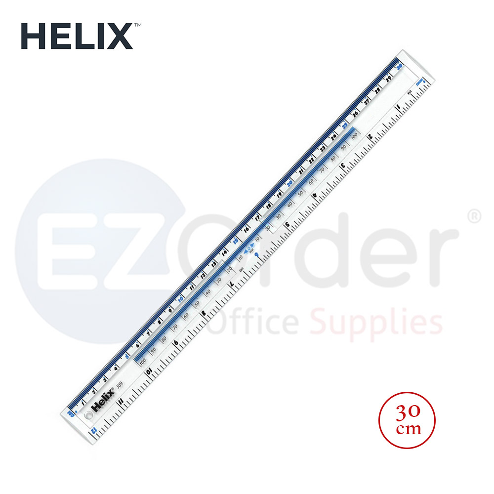 HELIX Ruler plastic, 30cm