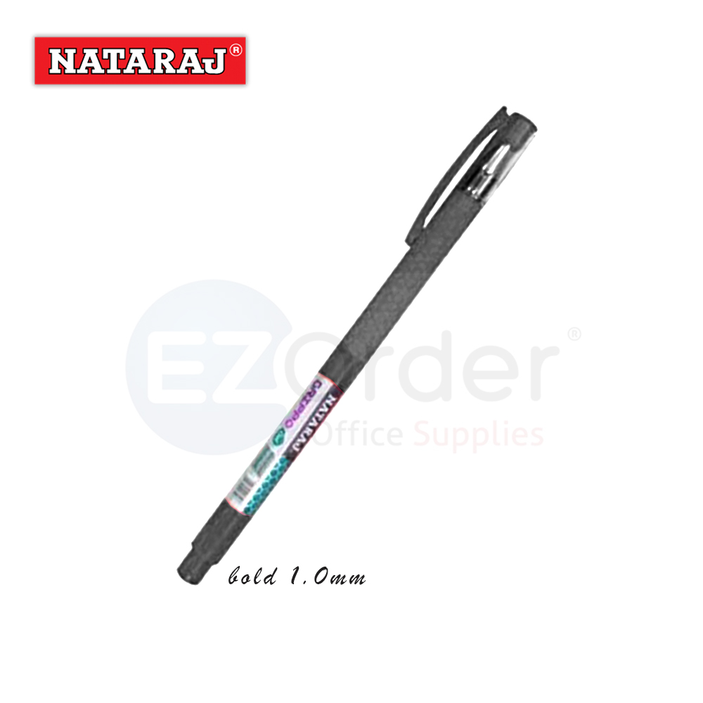 NATARAJ GRIPPO Ball pen black bold 1.0mm