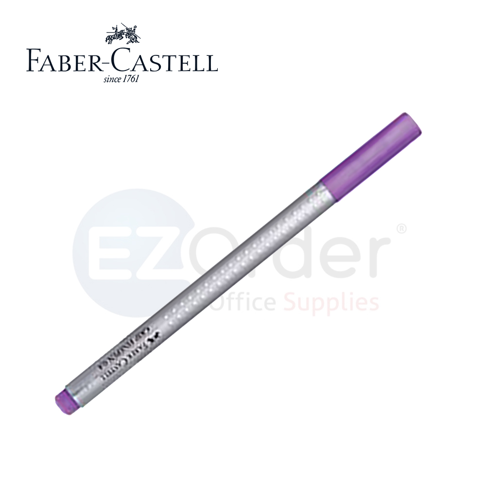 FABER CASTELL  fineliner pen w/grip purple 0.4mm