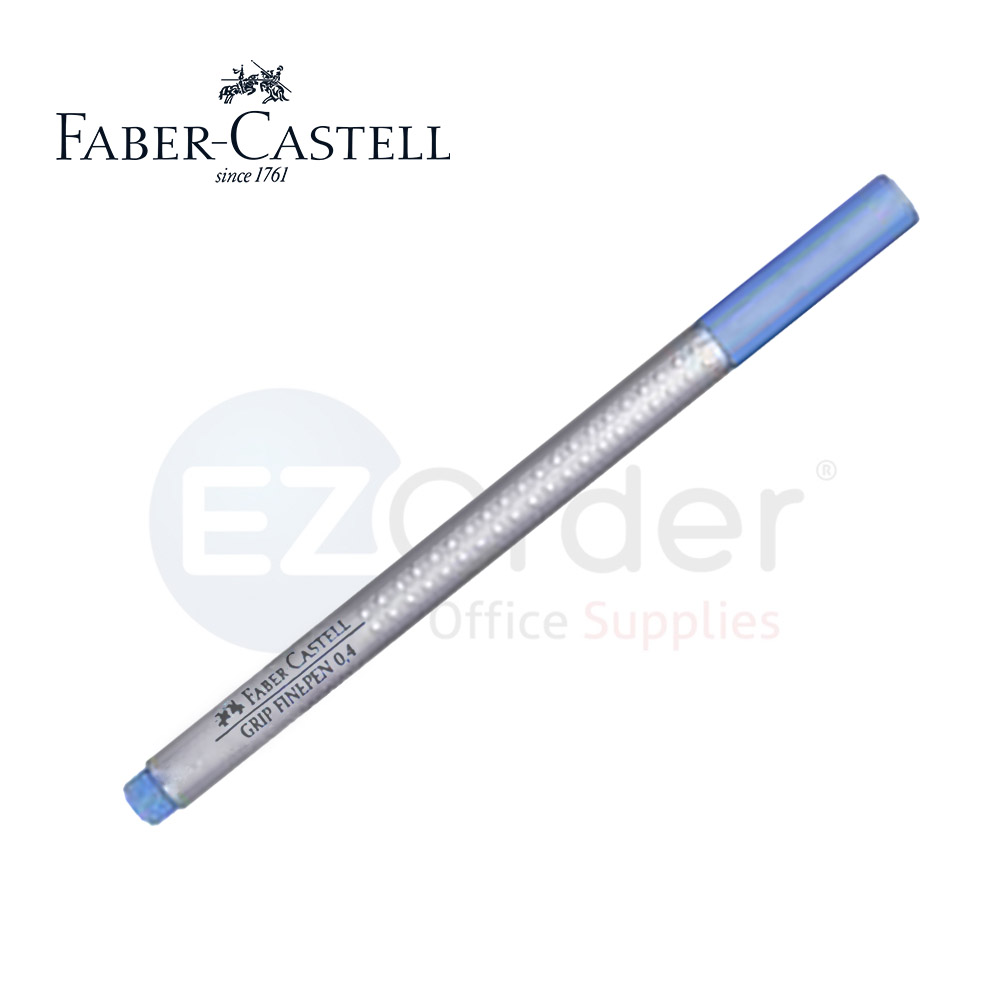 FABER CASTELL  fineliner pen w/grip blue purple 0.4mm