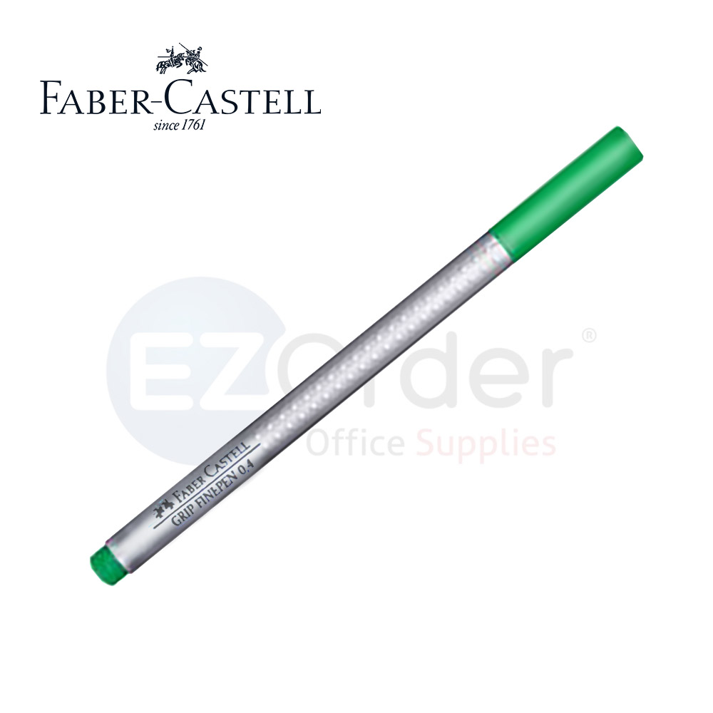 FABER CASTELL  fineliner pen w/grip green0.4mm