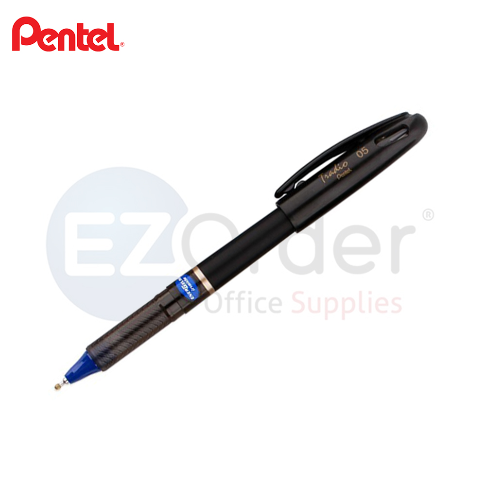 PENTEL TRADIO   liquid gel  Pen blue 0.7mm black body