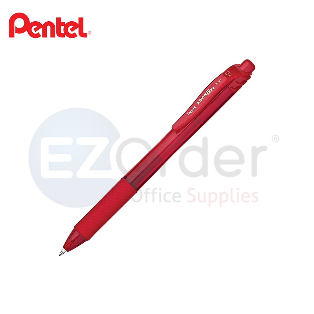 PENTEL retractable gel pen  red