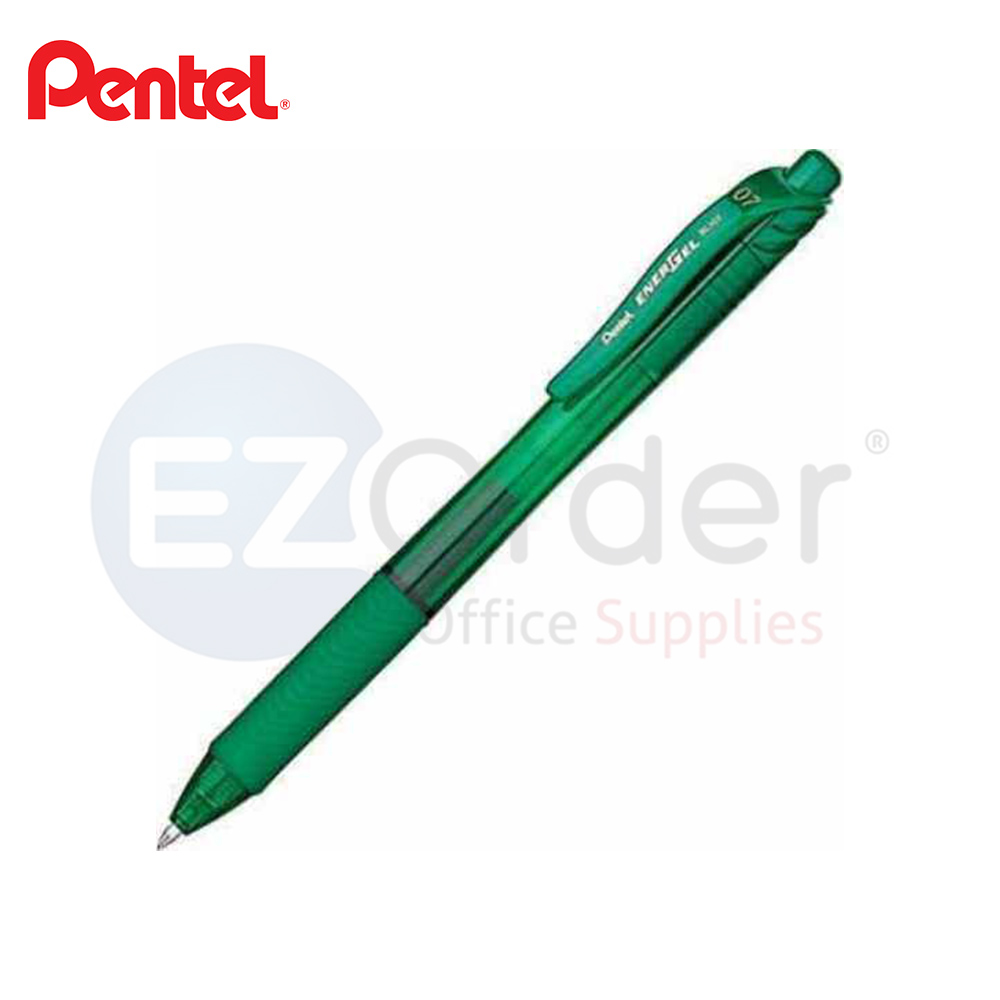 PENTEL retractable gel pen  green only 0.7mm