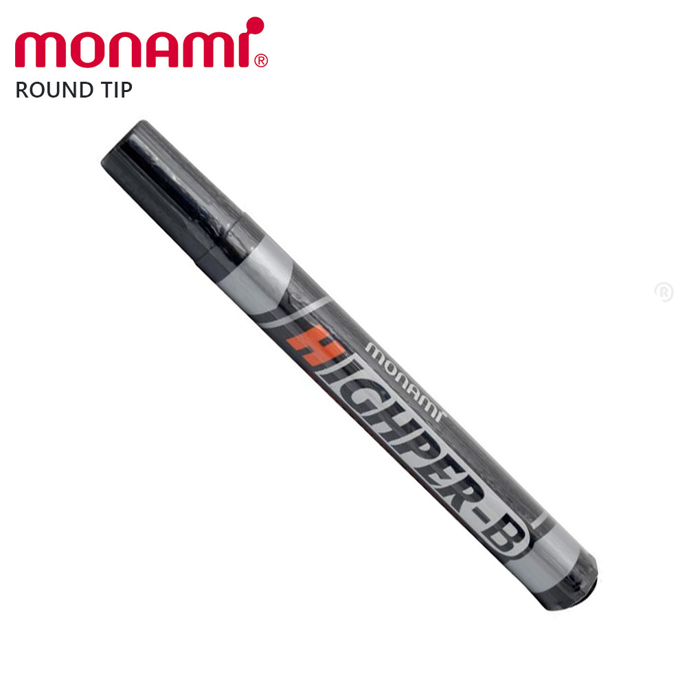 MONAMI Permanent marker round black pen type