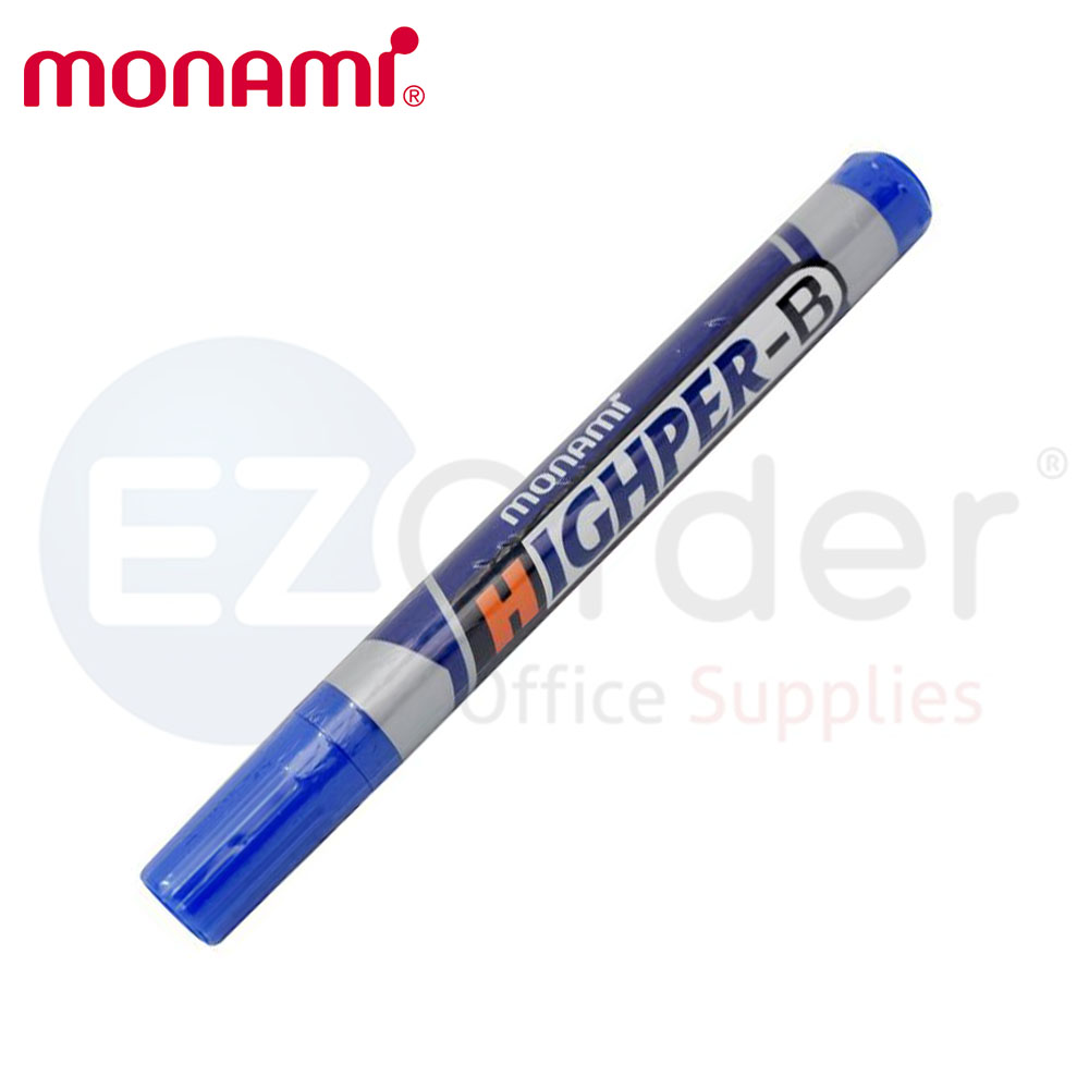 MONAMI Permanent marker chisel tip blue