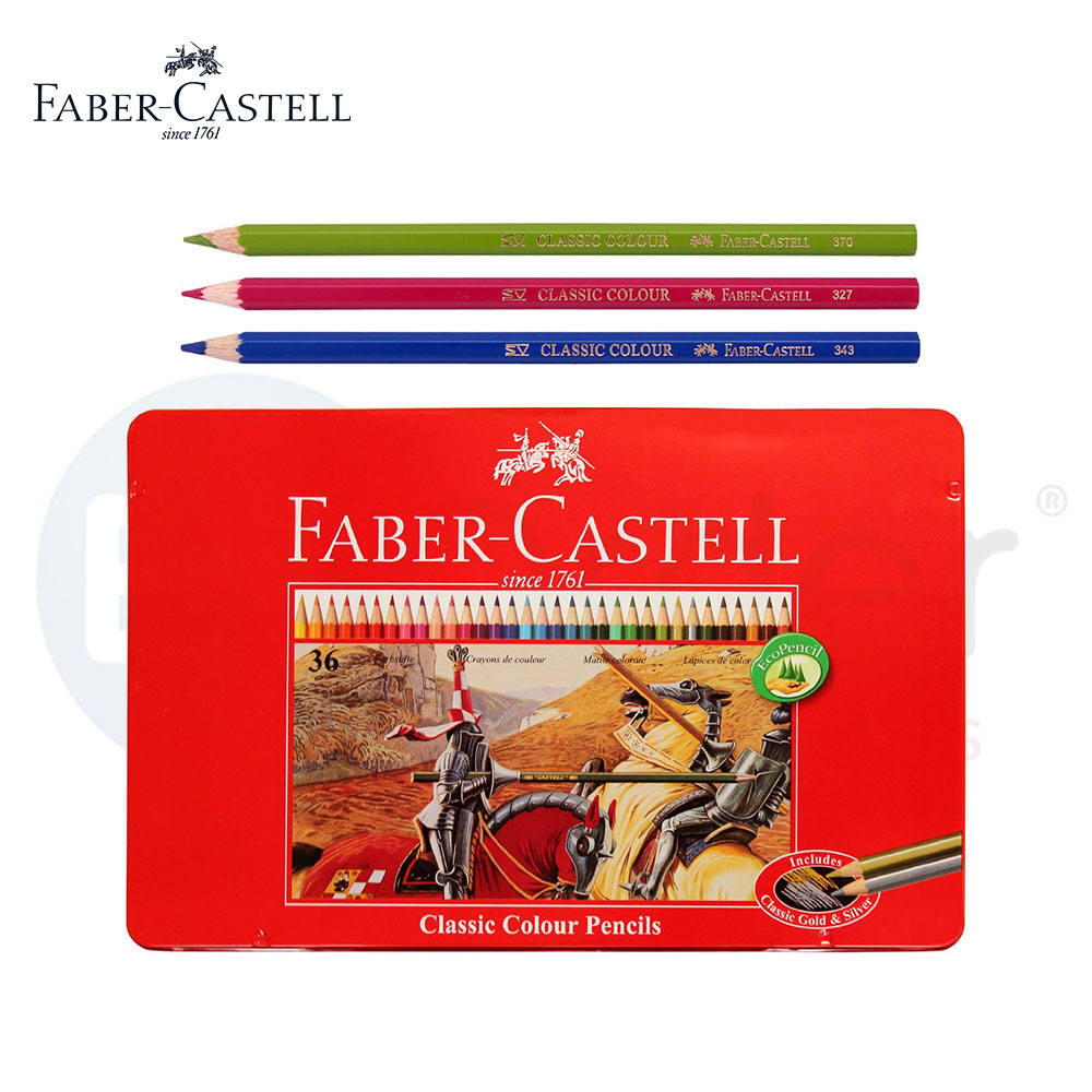 Faber castel colored pencils(36colors) metal box