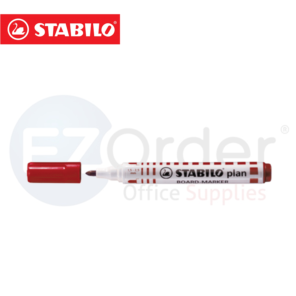 STABILO  Whiteboard marker red ROUND tip