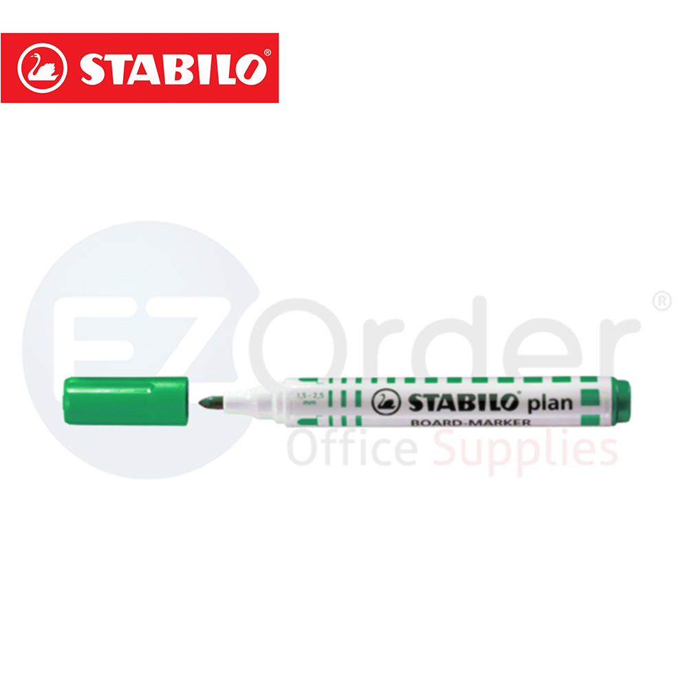 STABILO  Whiteboard marker green ROUND tip