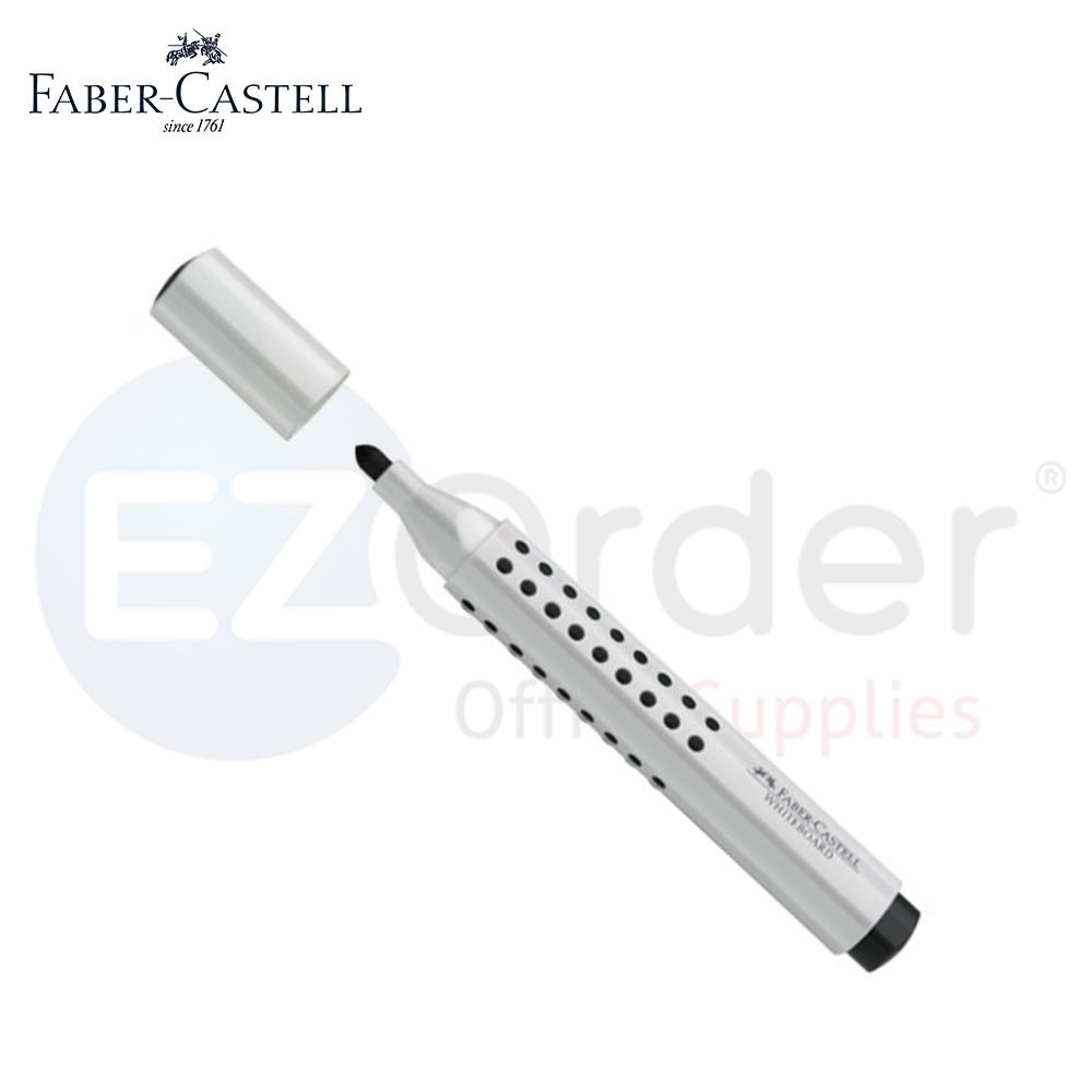 Faber castel white board marker w/ grip black