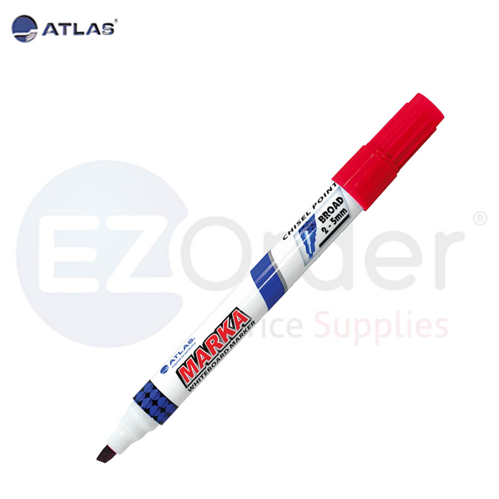 ATLAS  white board marker round tip red