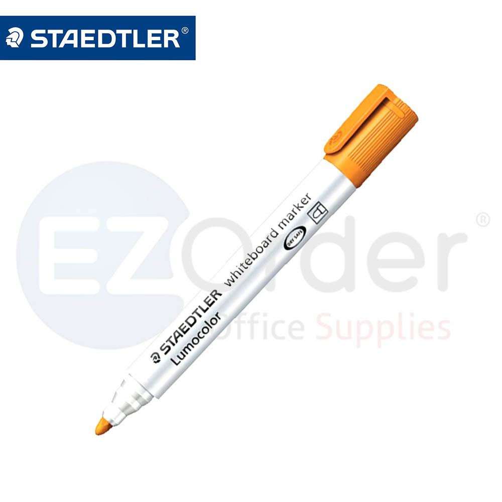 Steadtler white board marker orange round tip