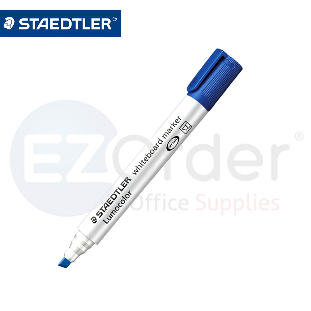 Steadtler white board marker,blue chisel tip