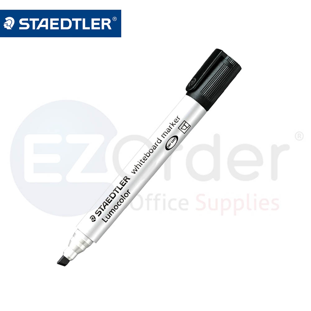 Steadtler white board marker,black chisel tip