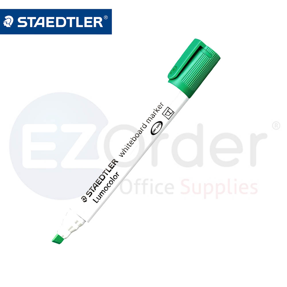 Steadtler white board marker,green chisel tip