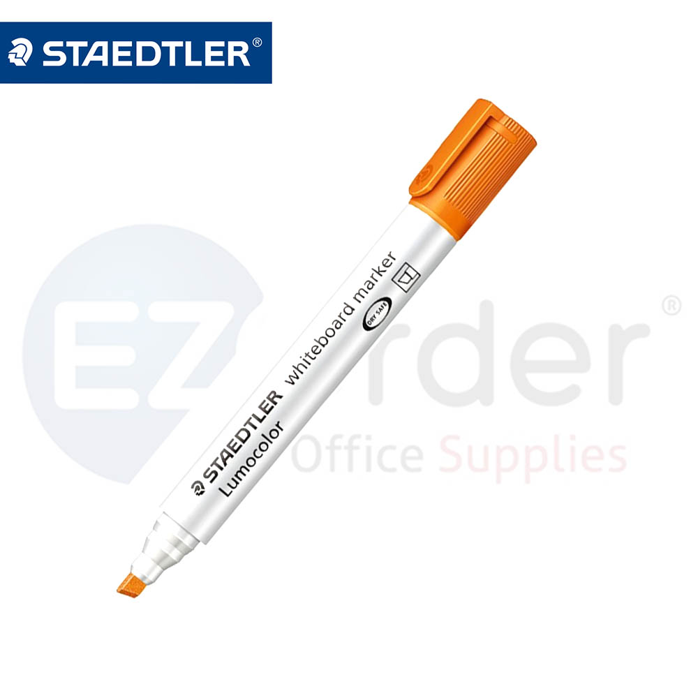 Steadtler white board marker,orange chisel tip