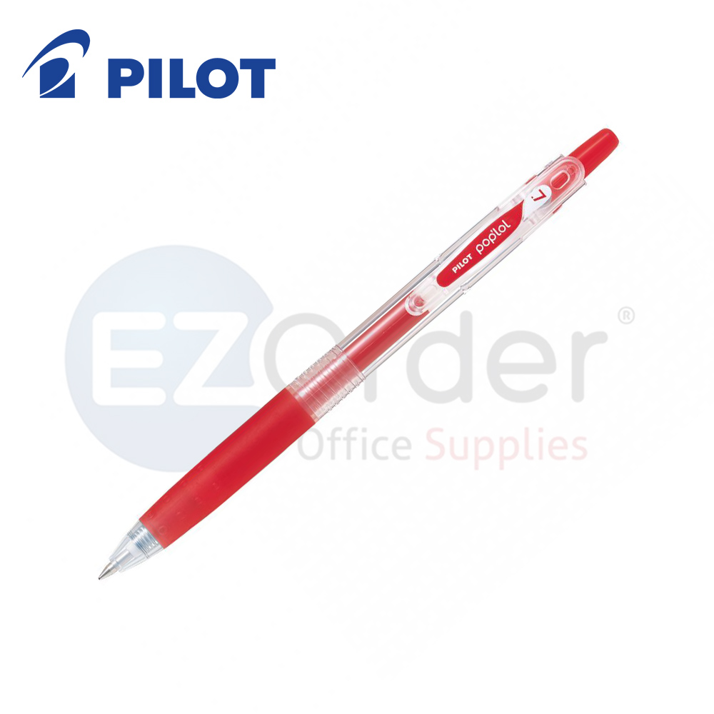 Pilot POP LOL Gel Pen  rectractable 0.7MM red