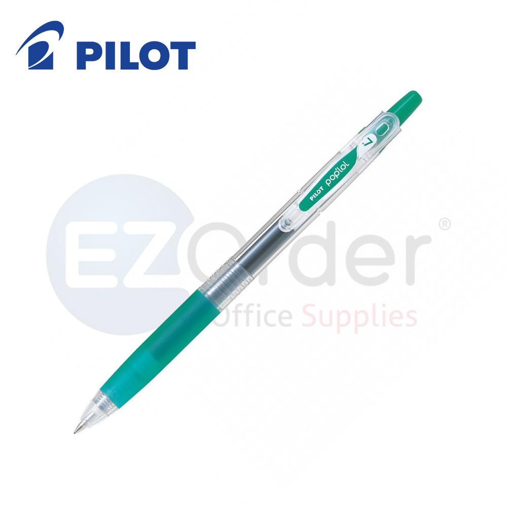 Pilot POP LOL Gel Pen  rectractable 0.7MM green