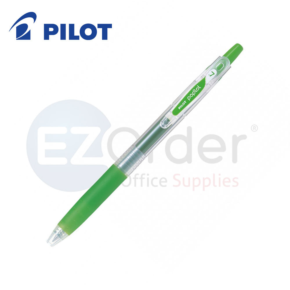 Pilot POP LOL Gel Pen  rectractable 0.7MM leaf green