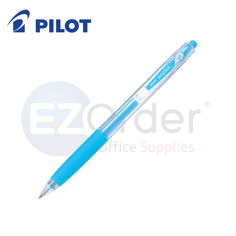 Pilot POP LOL Gel Pen  rectractable 0.7MM pastel blue